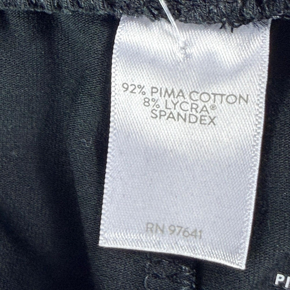 J. Jill Pima Ankle Leggings Womens Medium Black Cotton Lycra Stretch NWT - Picture 8 of 9